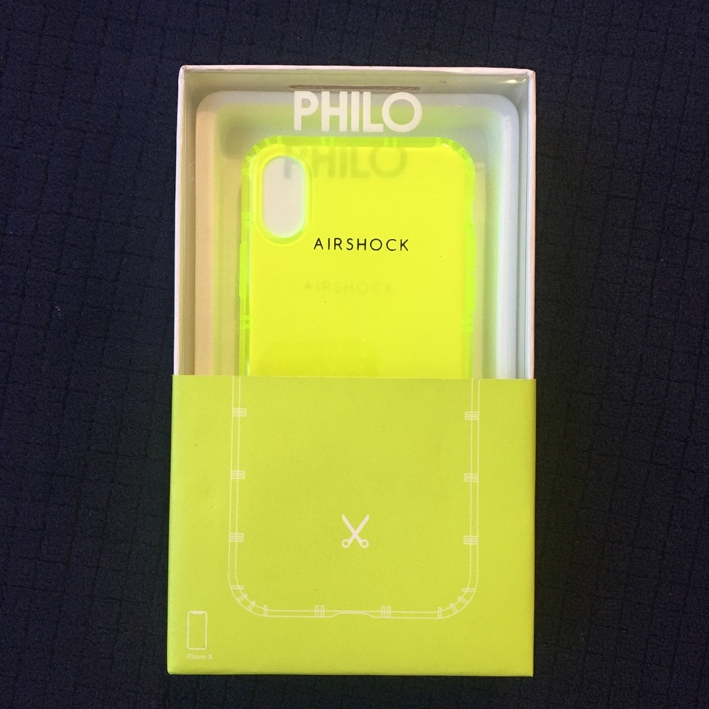 philo neon yellow iphone x case